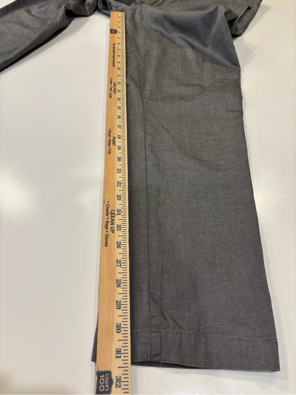 Banana Republic Heathered Gray Men's Dress Pants Sz 36x32 Career Business Dress